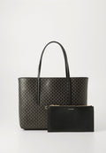 Calvin Klein EMBLEM SMALL TOTE SET - Handbag - black aop
