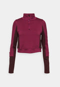 Nike Performance W NK TFADV FUTURE FIT HZ TOP - Long sleeved top - rosewood/diffused taupe