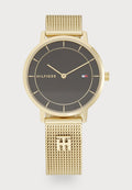 Tommy Hilfiger TEA - Watch - black/gold-coloured