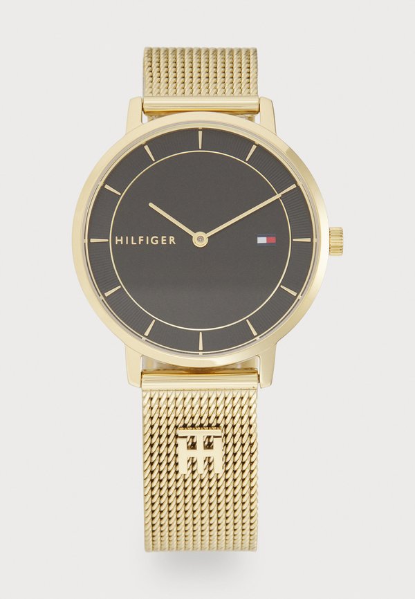Tommy Hilfiger TEA - Watch - black/gold-coloured
