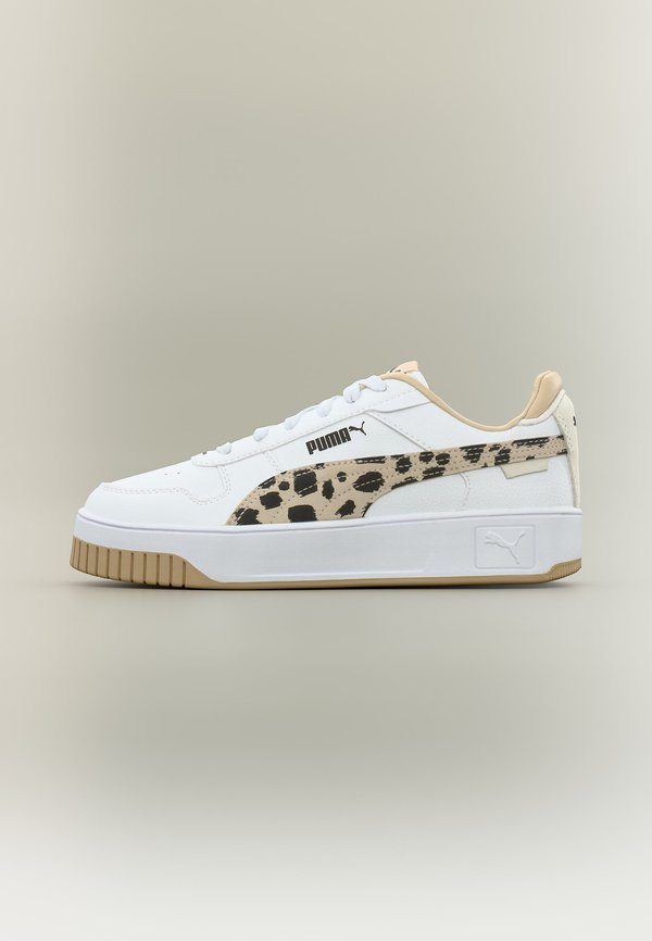 Puma CARINA STREET ANIMAL - Trainers - white/granola/black