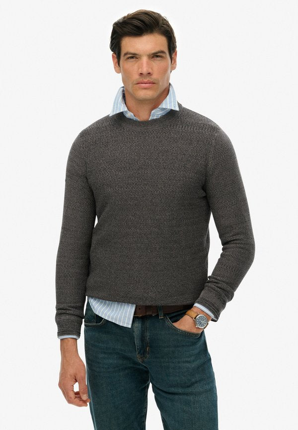 Superdry & Co Jumper - black dark grey