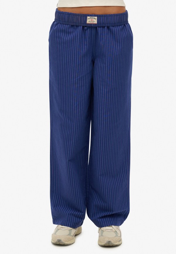 Superdry & Co Trousers - pimlico navy stripe