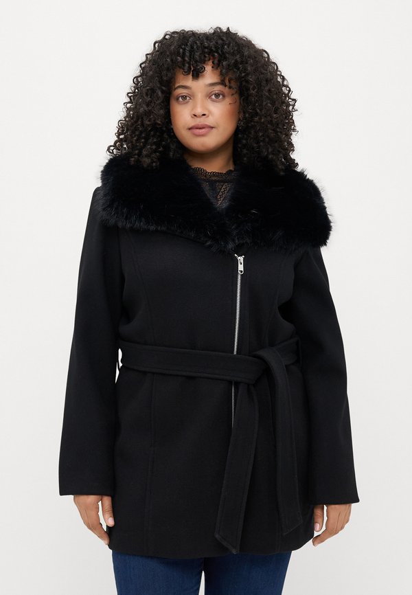 Vero Moda Curve VMCAUTUMNBETTY COAT - Short coat - black