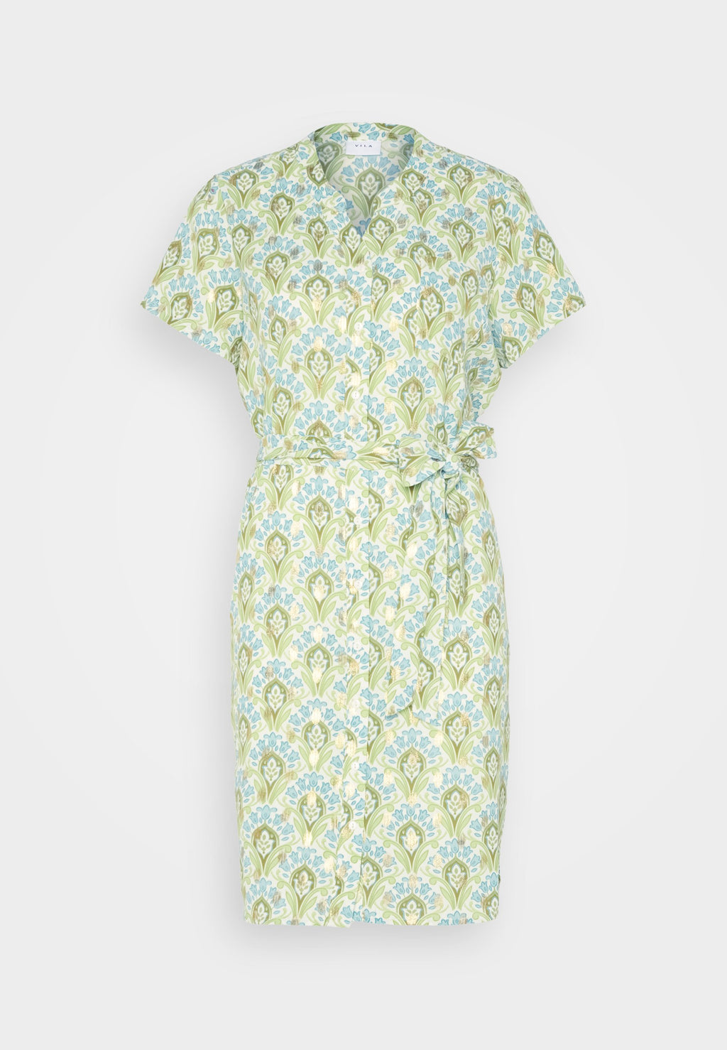 VILA VIZINO V NECK SHORT SHIRT DRESS