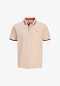 Jack & Jones JJEPAULOS POLO SS NOOS - Polo shirt - beach sand