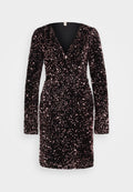 ONLANIKA WRAP SEQUIN SHORT DRESS Media 1