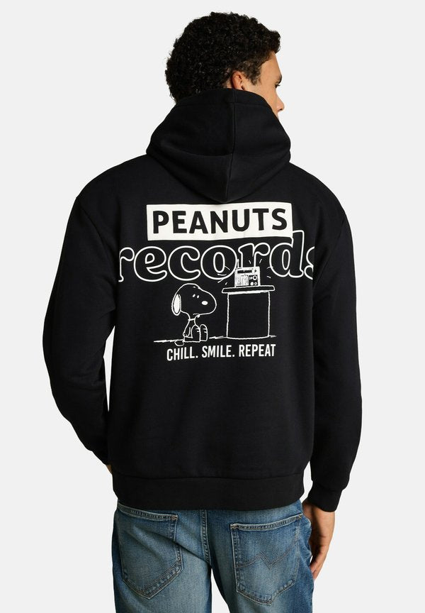 TOM TAILOR UNISEX PEANUTS HOODY - Hoodie - black