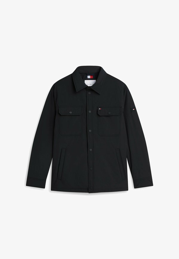 Tommy Hilfiger PACKABLE LW SHIRT JACKET - Summer jacket - black