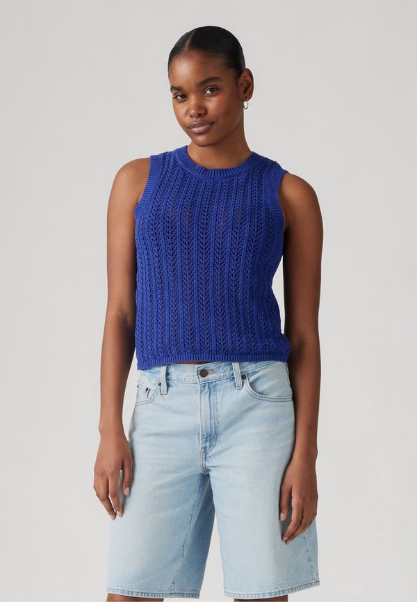 Levi's® SUNRISE CROCHET TANK - Top - mazarine blue