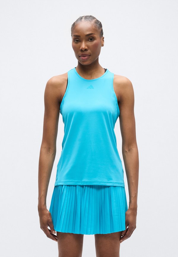 adidas Performance CLUB TANK - Top - signal cyan