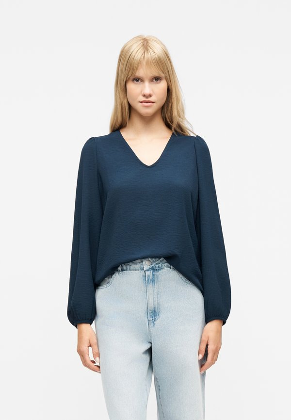 Vero Moda VMALVA V NECK - Blouse - navy blazer