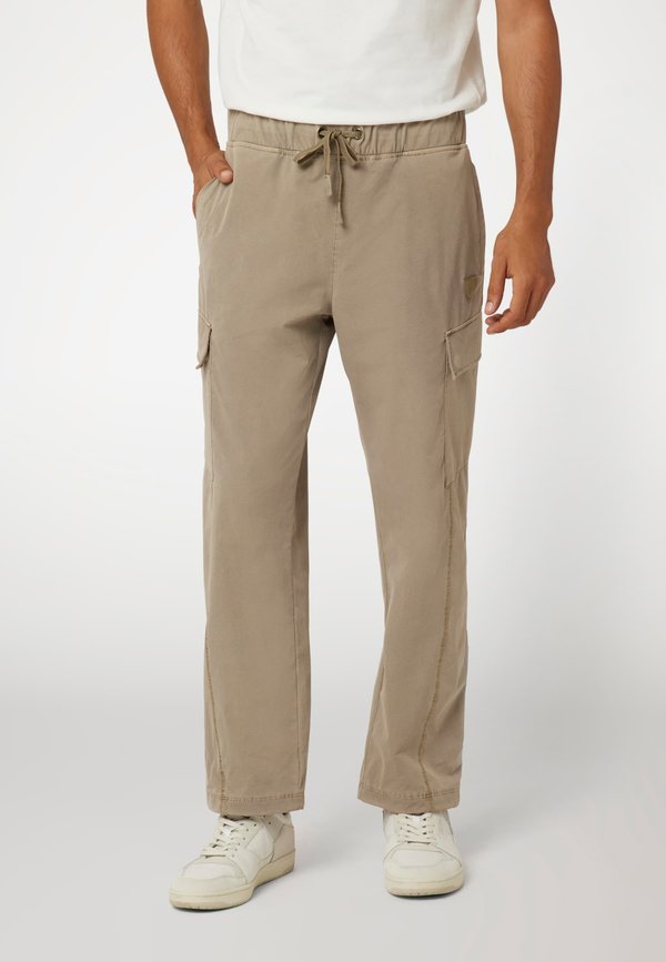 Guess MID WAIST - Cargo trousers - beige