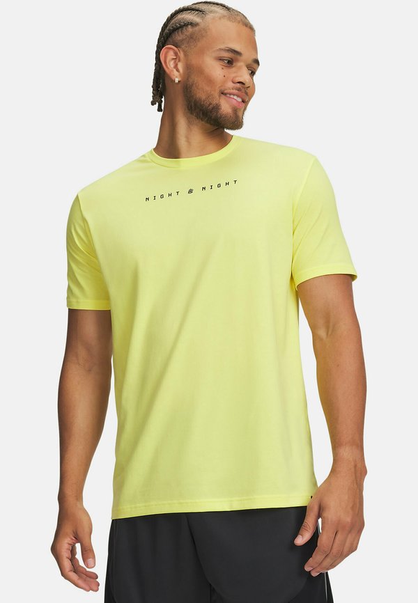 Under Armour CURRY NIGHT NIGHT - Print T-shirt - lumin yellow