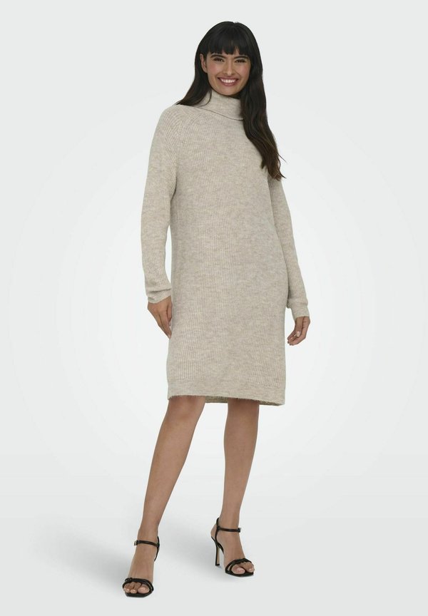 ONLY Knitted ONLSILLY Short - Jumper dress - pumice stone