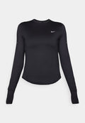 Nike Performance SWIFT - Long sleeved top - black/reflective silver-coloured