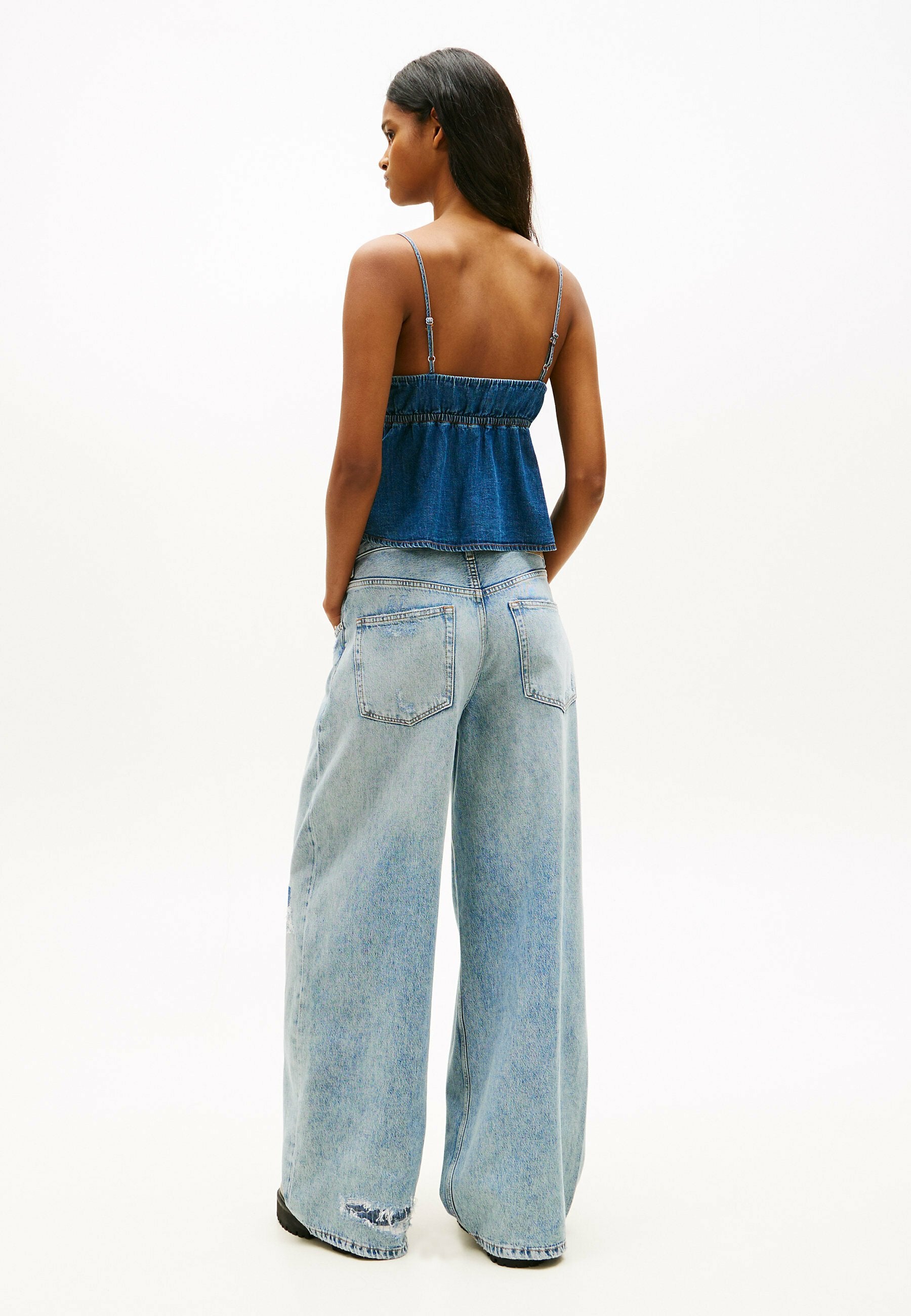 Tommy Jeans CHAMBRAY SPAGHETTI STRAP  V-NECK
