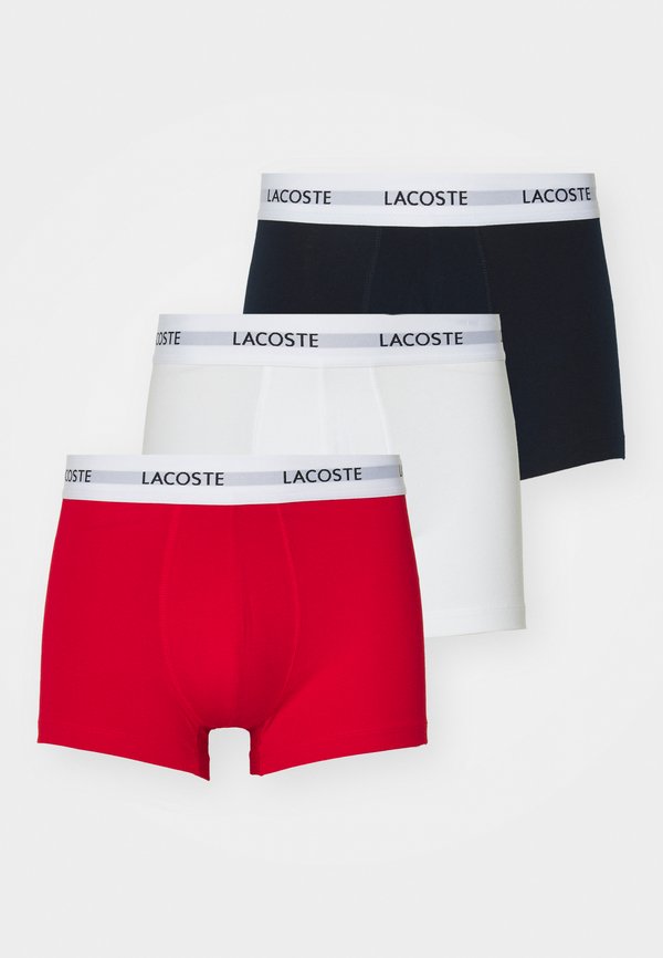 Lacoste 3 PACK - Trunks - bleu marine/blanc/rouge