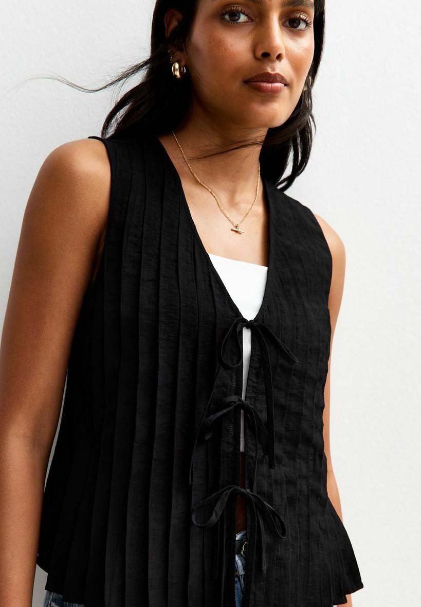 New Look PLEATED TIE FRONT SLEEVELESS