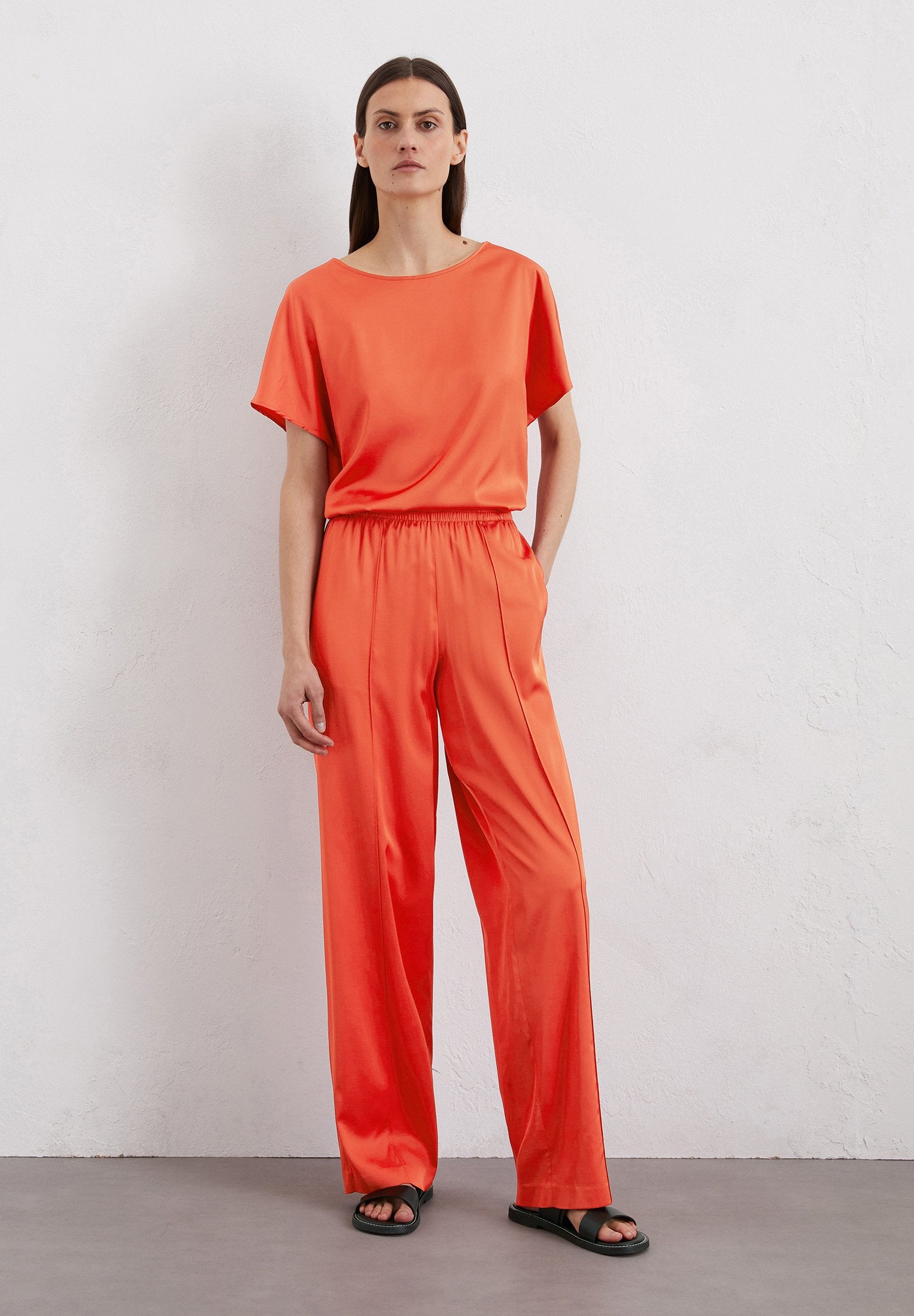 Marc O'Polo FLUENT JOGGER PLEAT DETAIL, ELASTIC WAIST