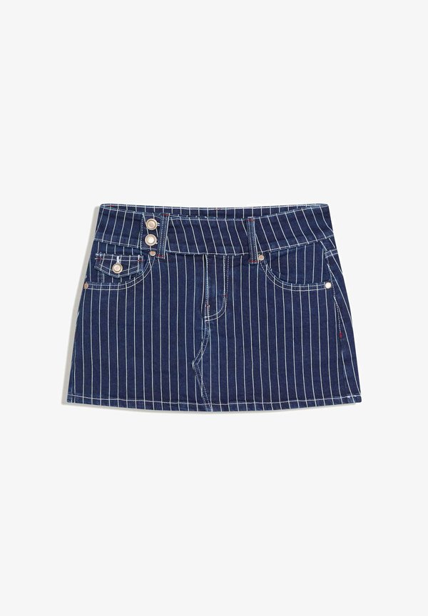 Bershka SKORT - A-line skirt - dark blue