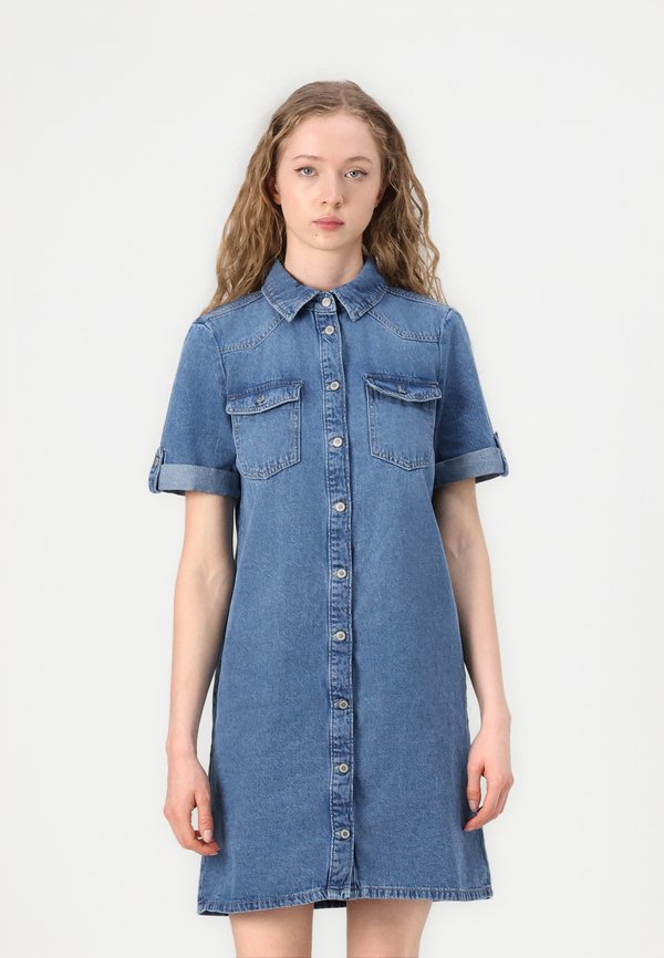 ONLY Denim ONLLISA Short - Denim dress - medium blue denim