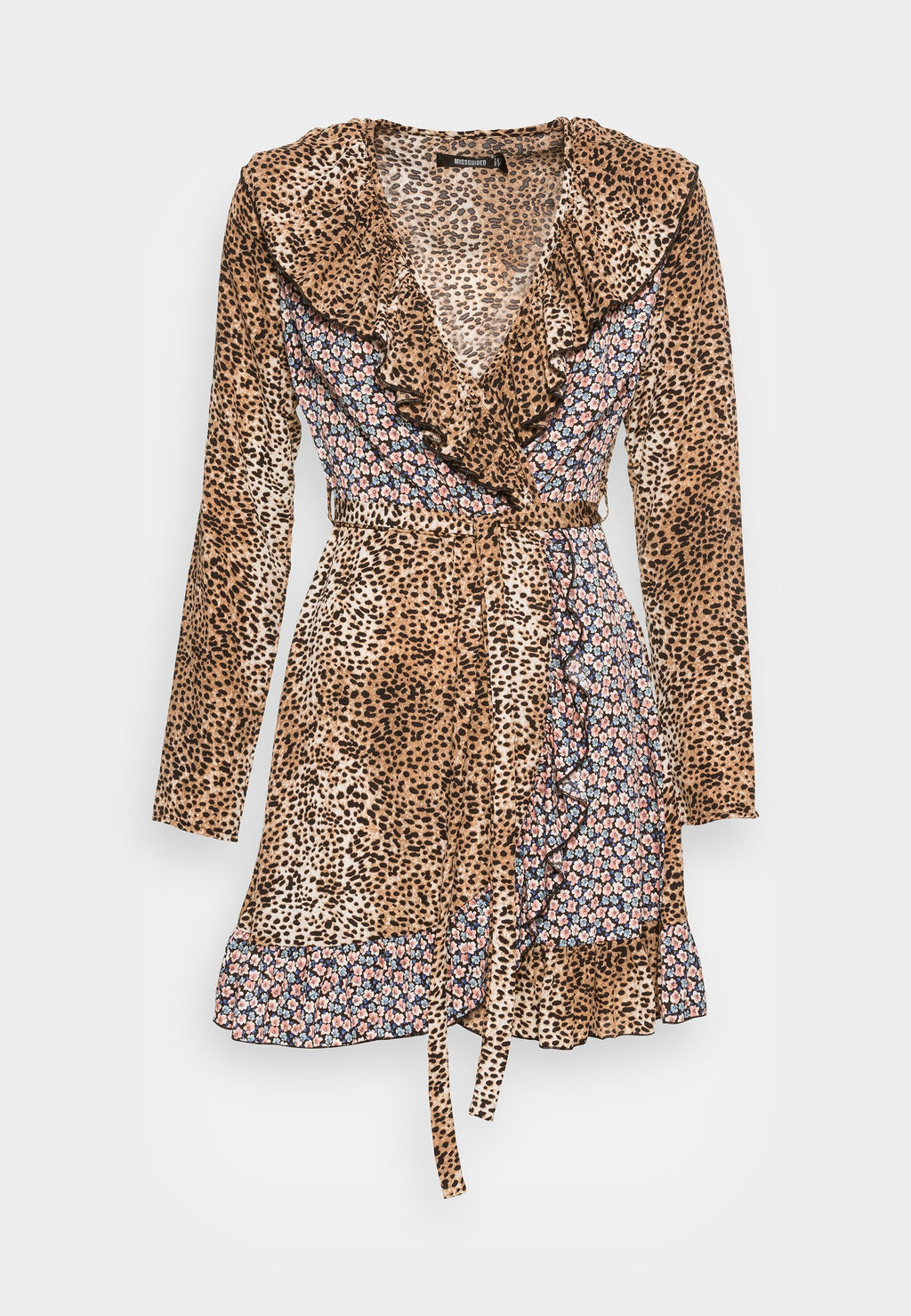 Missguided MIX WRAP MINI DRESS