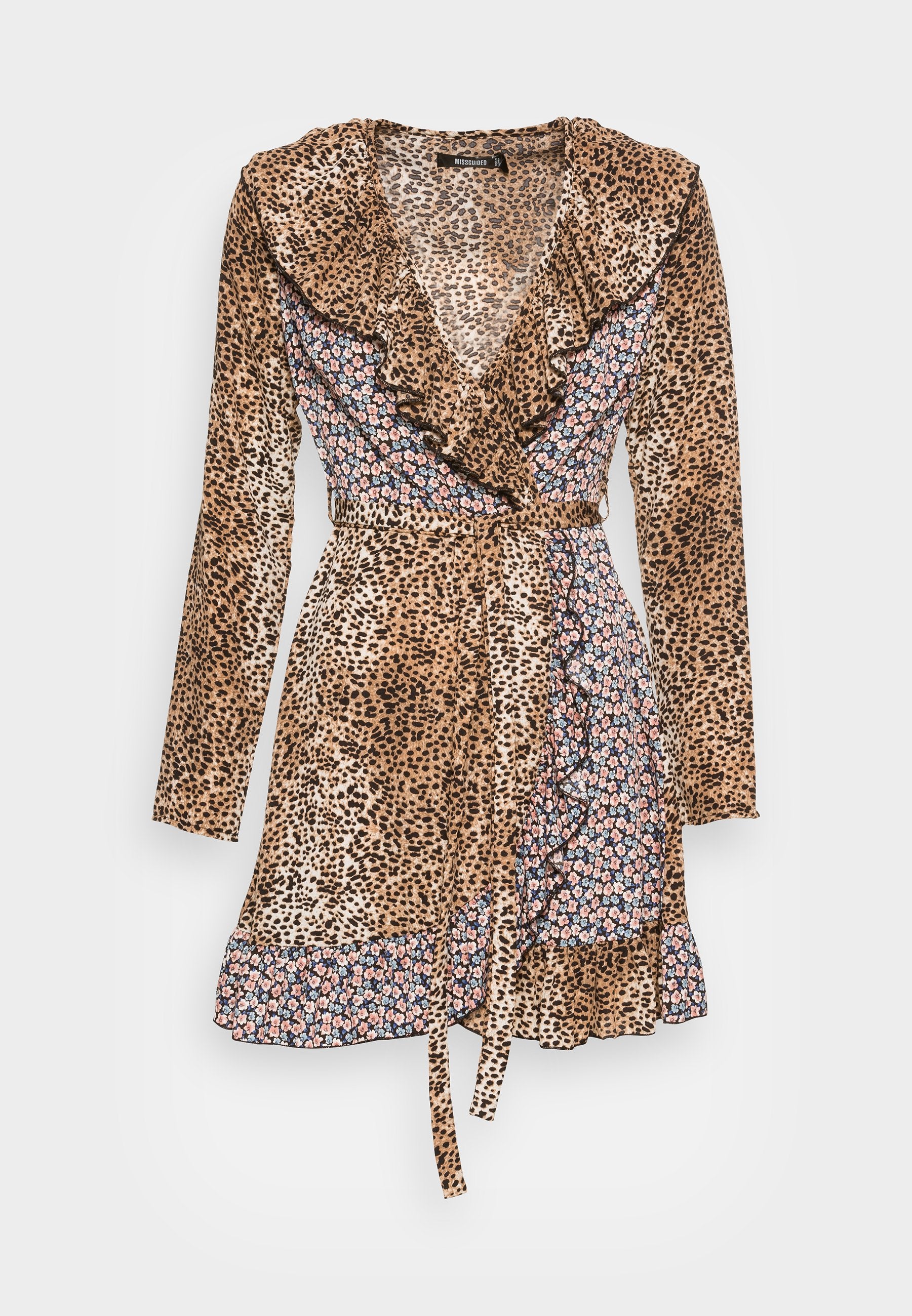 Missguided MIX WRAP MINI DRESS