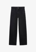 Mango Relaxed fit jeans - black denim