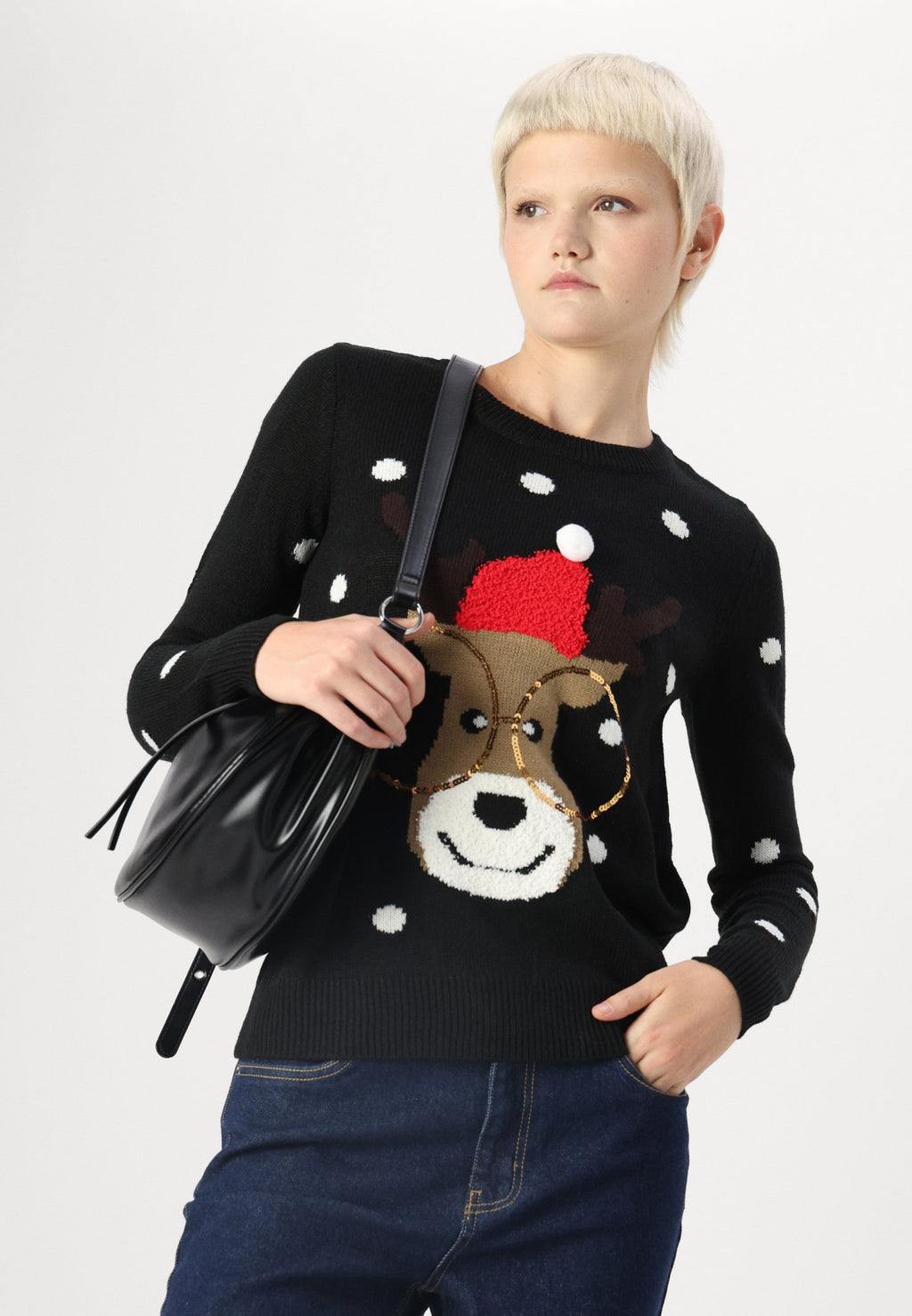 Vero Moda VMTINSEL LS O NECK NVL REP