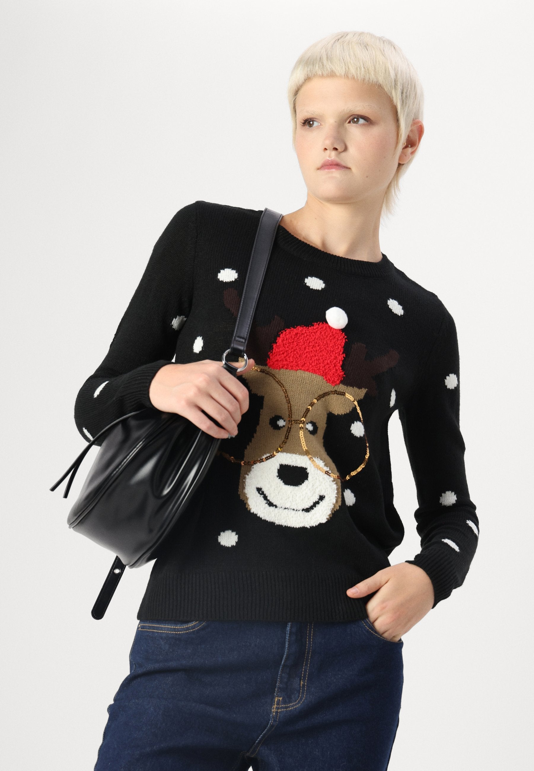 Vero Moda VMTINSEL LS O NECK NVL REP