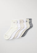 New Balance EVERYDAY ANKLE UNISEX 6 PACK - Socks - beige/white