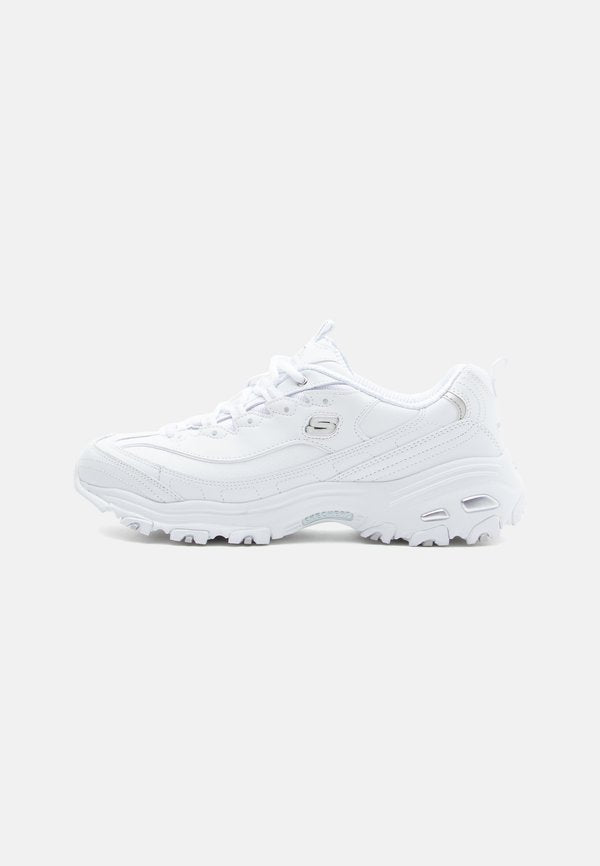 Skechers D'LITES - Trainers - white/silver