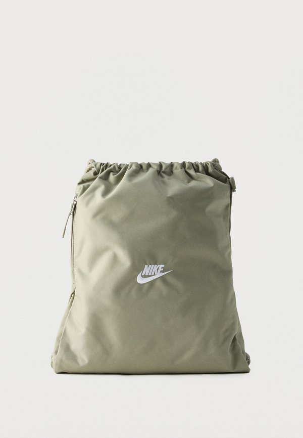 Nike Sportswear HERITAGE DRAWSTRING UNISEX - Rucksack - light army/white