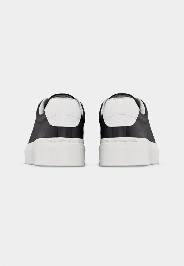 Tommy Hilfiger LOGO LEATHER PLATFORM CUPSOLE TRAINERS