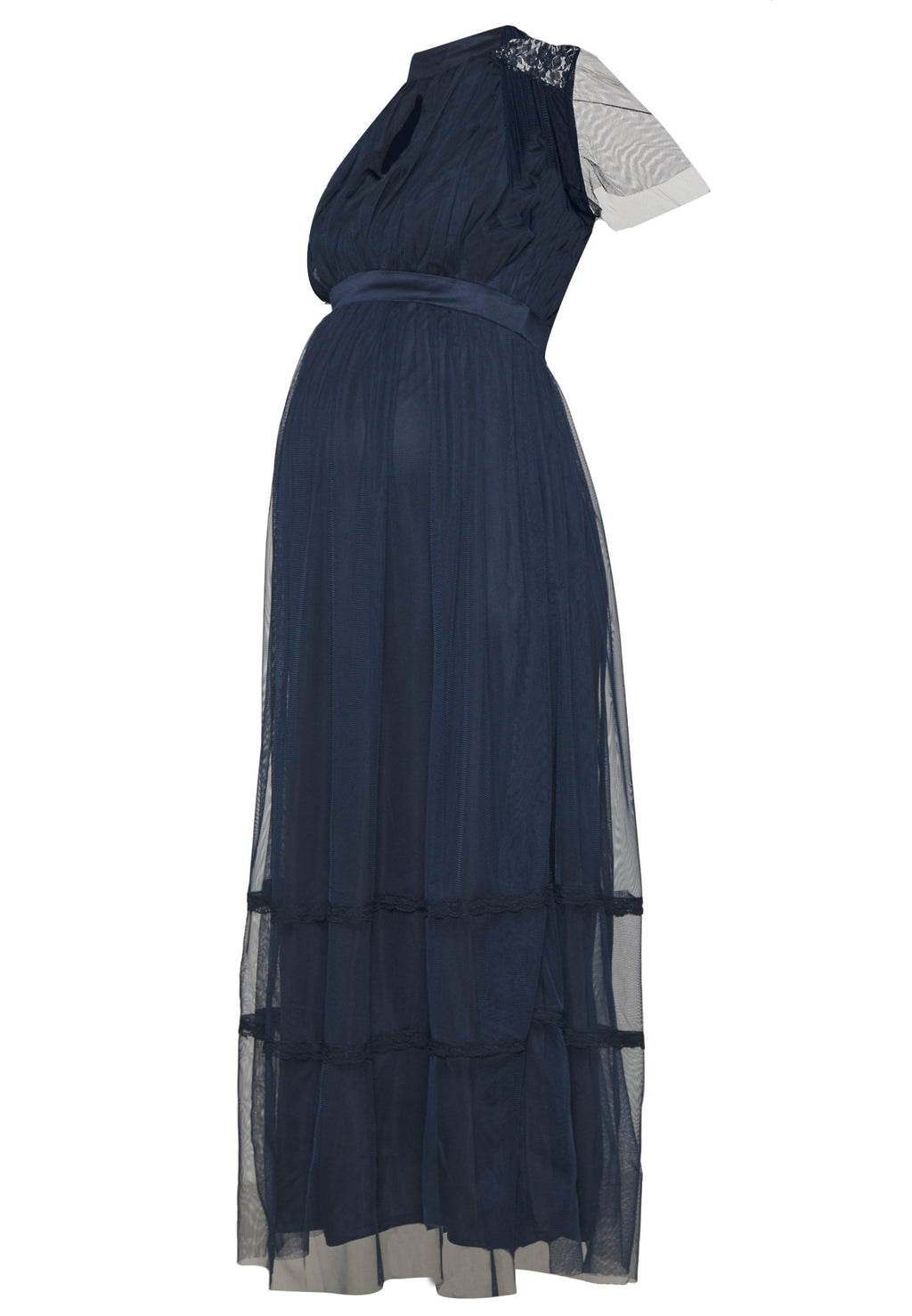 Anaya with love Maternity KEYHOLE FRONT SHORT SLEEVE MIDI DRESS