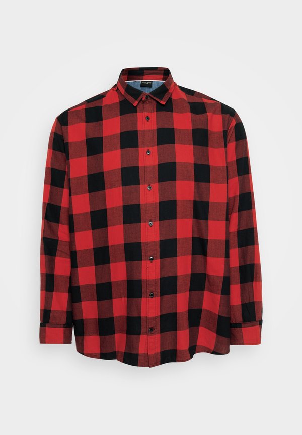 Jack & Jones JJEGINGHAM SHIRT - Shirt - brick red