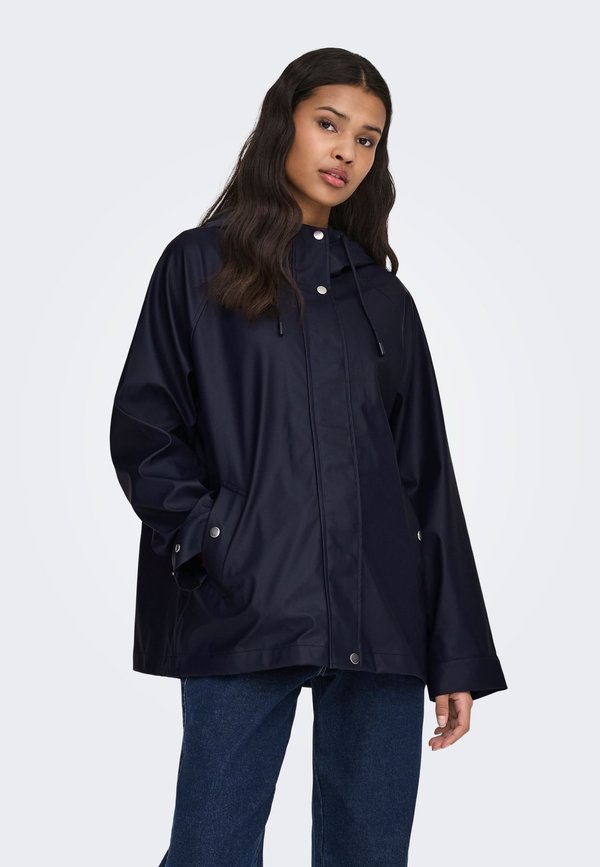 ONLY ONLELISA SHORT RAINCOAT - Waterproof jacket - night sky