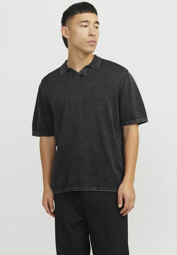 Jack & Jones Knitted Plain Knitted - Polo shirt - caviar