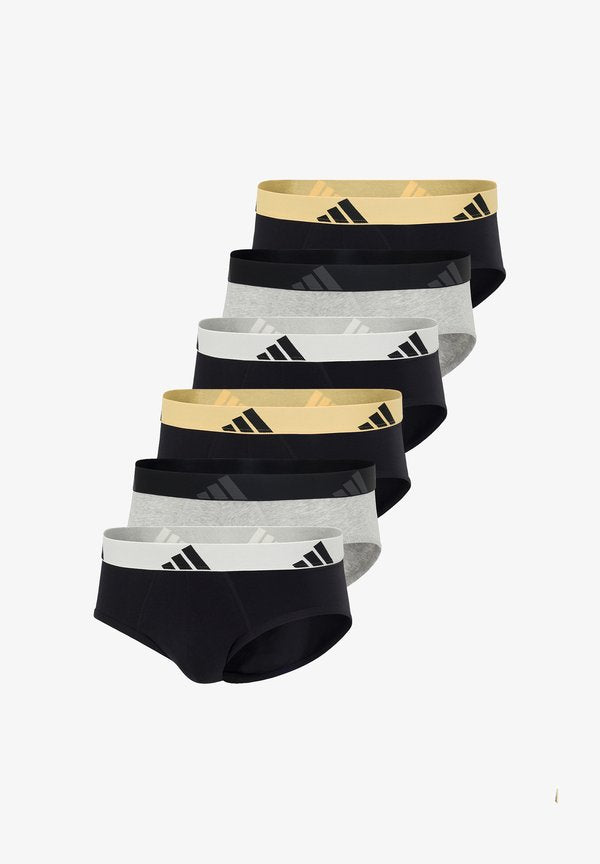 adidas Sportswear 6 PACK - Briefs - schwarz/hellgrau