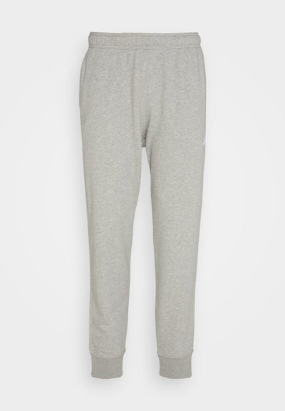 Nike Sportswear CLUB JGGR FT - Tracksuit bottoms - dark grey heather/matte silver/white
