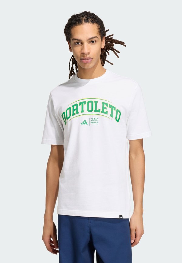 adidas Performance AUDI REVOLUT F1 TEAM GABRIEL BORTOLETO GRAPHIC III TEE - Print T-shirt - white   green