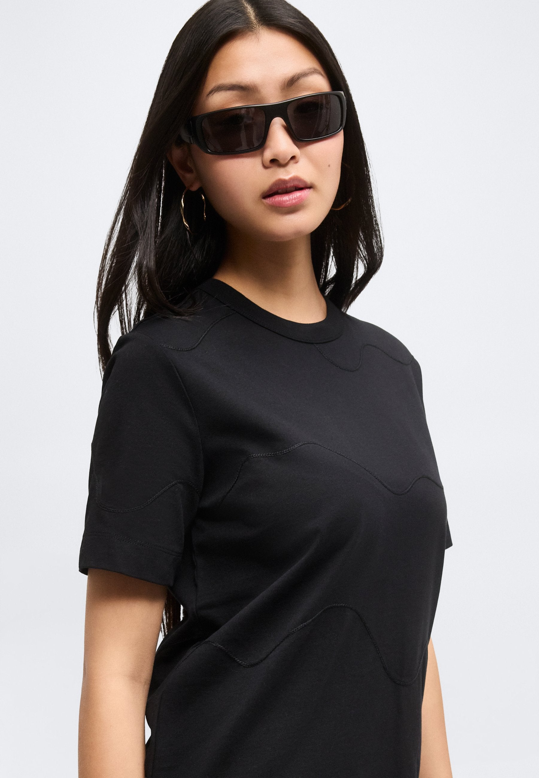 Selected SLFMILA EMBROIDERY TEE