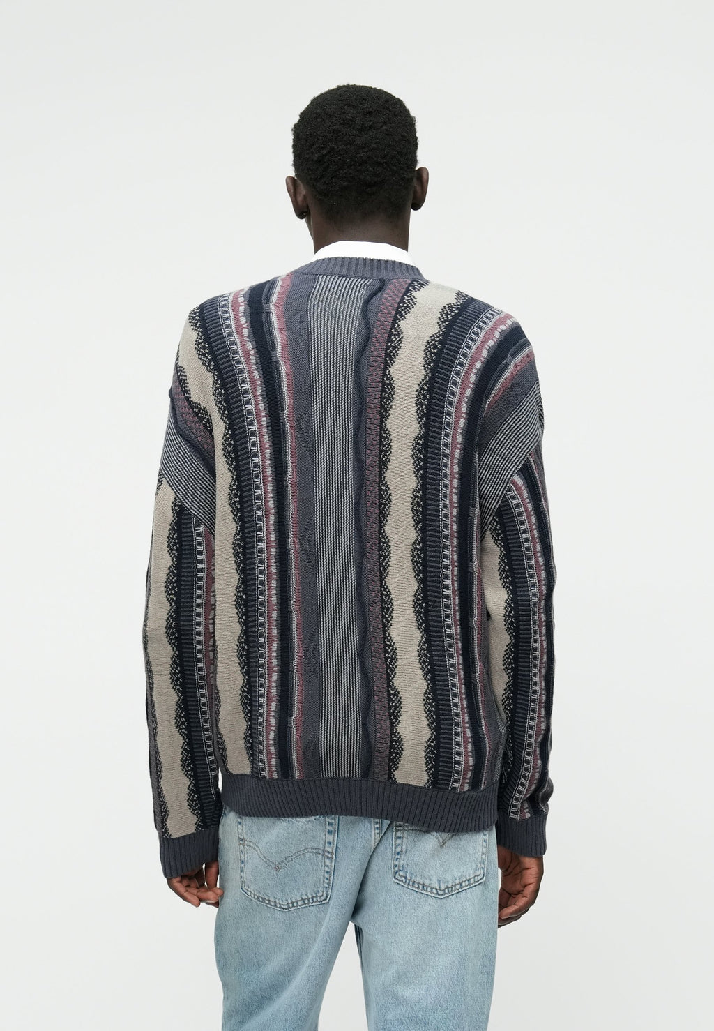 Hollister Co. VERTICAL THRIFTED CREW