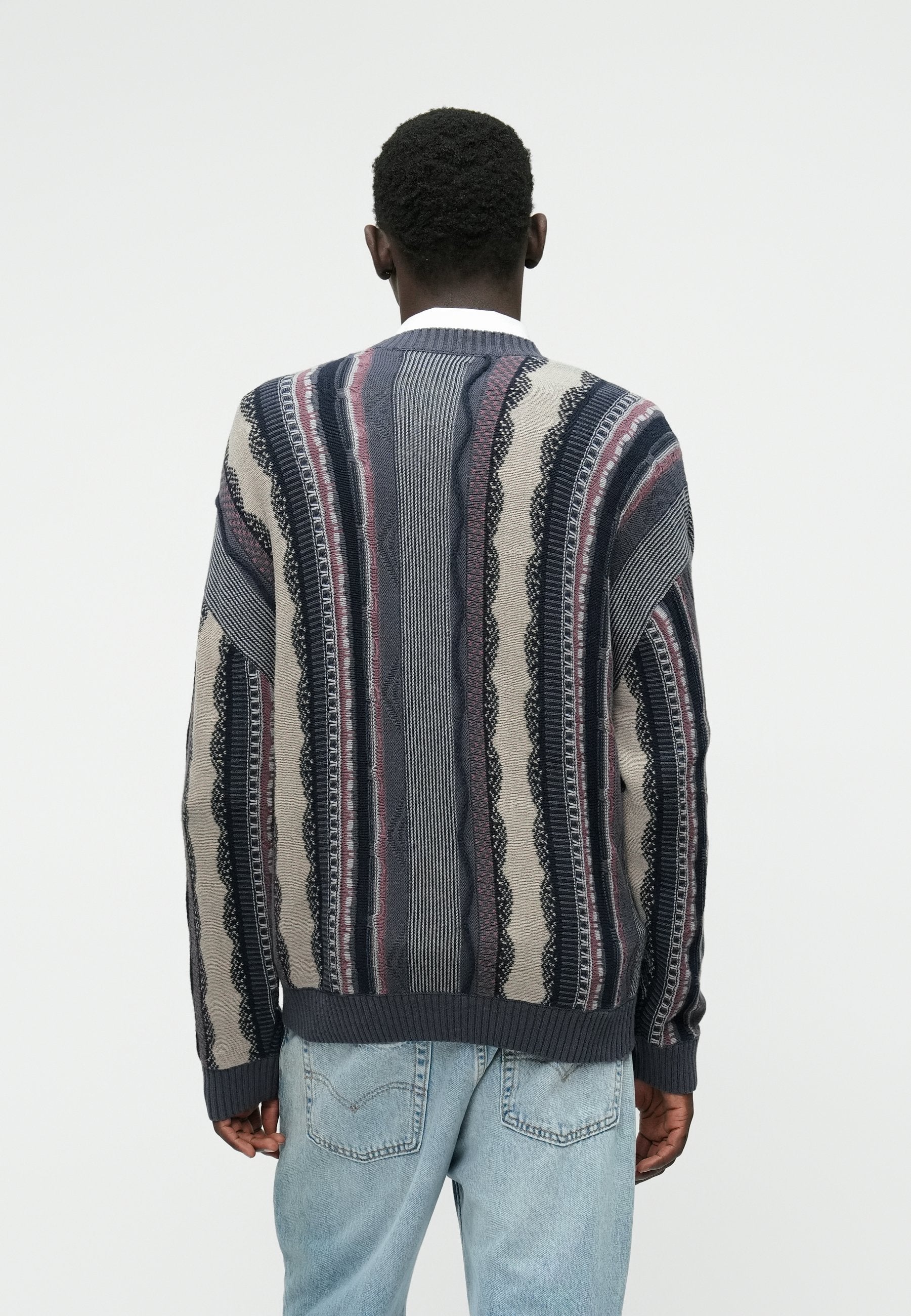 Hollister Co. VERTICAL THRIFTED CREW