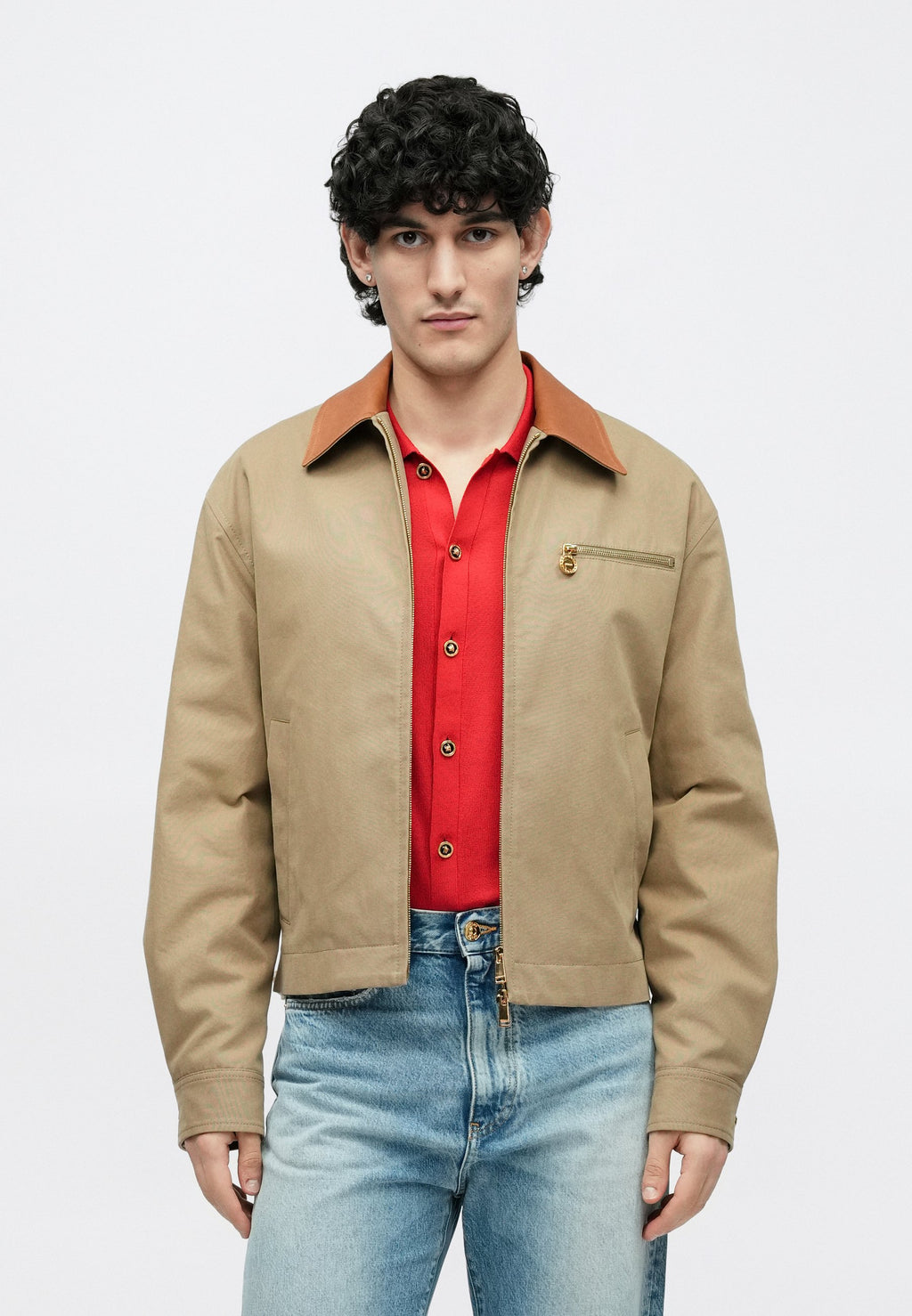 Versace BLOUSON SOFT HAND FABRIC CONTRAST