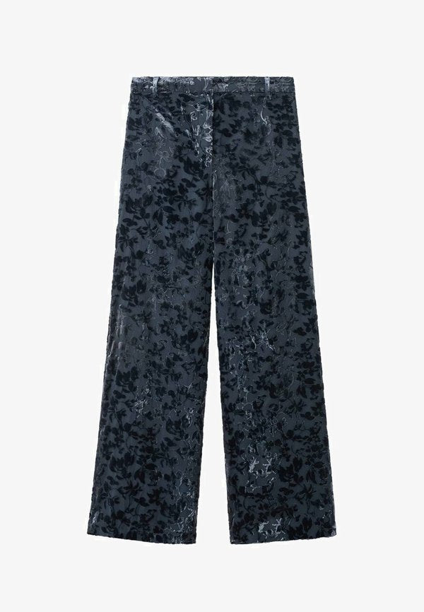 Mango Trousers - dark blue