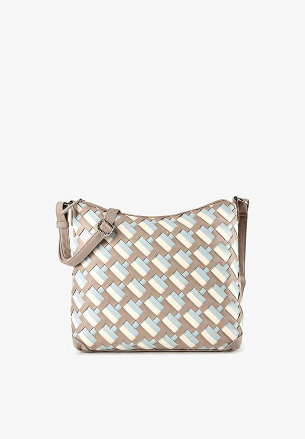 TOM TAILOR DEVIE UMHÄNGETASCHE M 31 CM - Cross body bag - mixed taupe