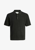 Jack & Jones JJCOOPER STRICK-POLOHEMD STRUKTUR NORMAL FIT - Polo shirt - peat