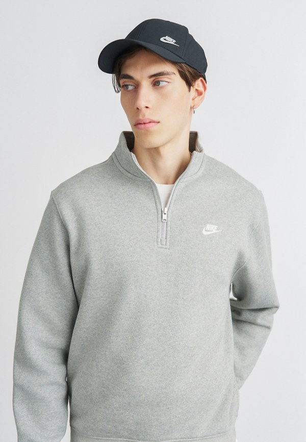 Nike Sportswear CLUB - Sweatshirt - grey heather/smoke grey/white